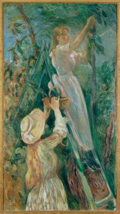 The Cherry Pickers by Berthe Morisot